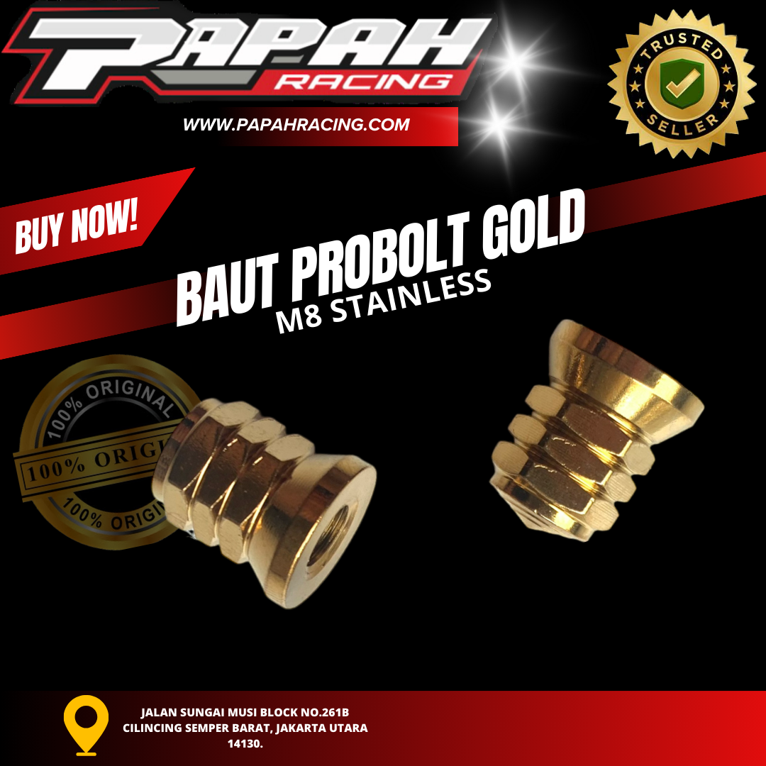 BAUT PROBOLT GOLD M8 STAINLESS